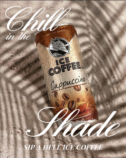On hot summer days, find some shade and sip on a cold HELL Ice Coffee. ☀️