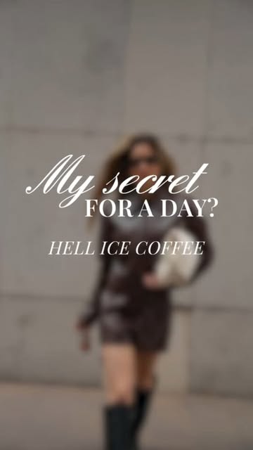 They say your outfit speaks for you, but my HELL Ice Coffee tells the real story. 🤫
