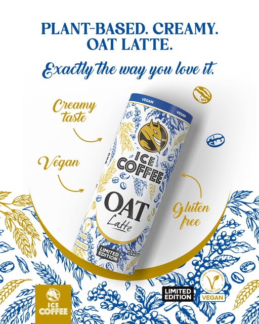 Meet the new plant-based HELL Ice Coffee Oat Latte! 🌾☕ Same rich flavour, zero dairy. Try it, because it's a limited edition!