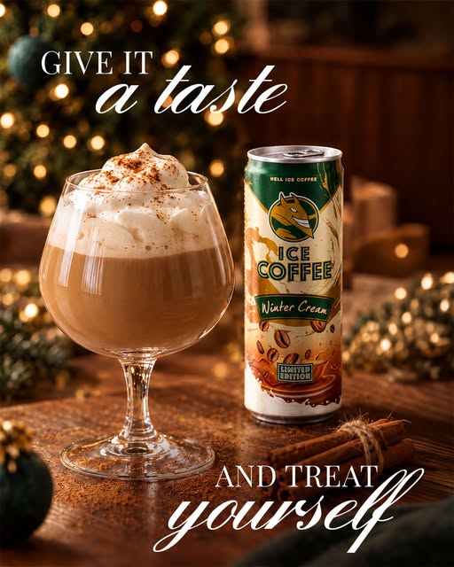 Meet HELL Ice Coffee Winter Cream: festive coffee flavour, silky-smooth creaminess - pure indulgence, anytime. 🌟